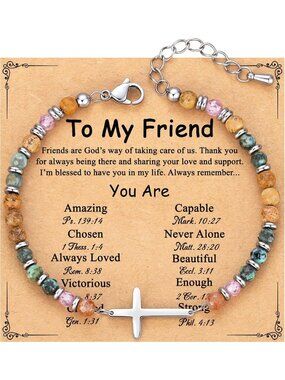 Stylish Christian Cross Bracelet for Women - Perfect Gift for Teens & Girls